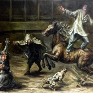 corral de locos 28x21 cm. pieza de José Luis malo