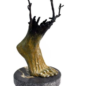 Pie Migrante bronce a la cera perdida  22 x 13 x 07 cm 2025